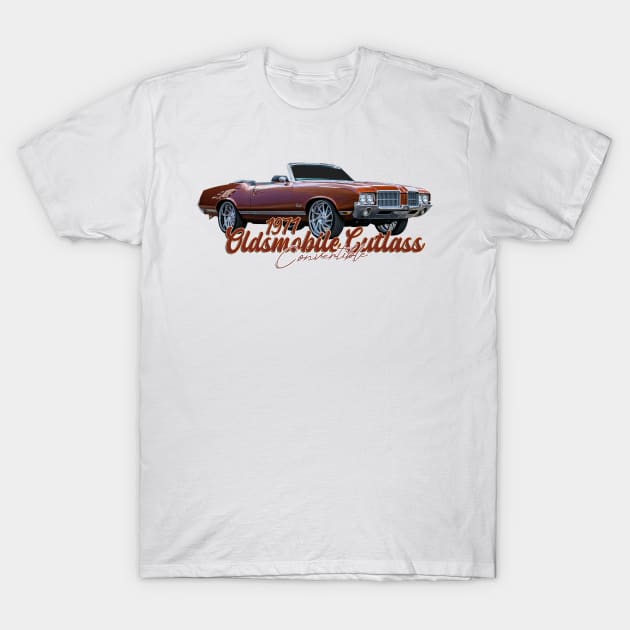 1971 Oldsmobile Cutlass Convertible T-Shirt by Gestalt Imagery